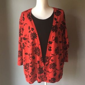 Cathy Daniels Cardigan Top 3X